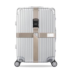 1 Pcs Luggage Straps for Suitcases Strap Suitcase Belts (Color: Khaki)