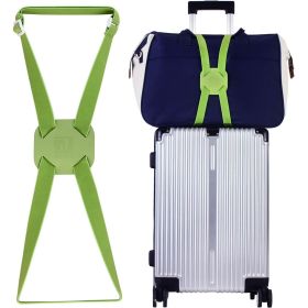 Luggage Straps Bag Bungees for Add a Bag (Color: Green)
